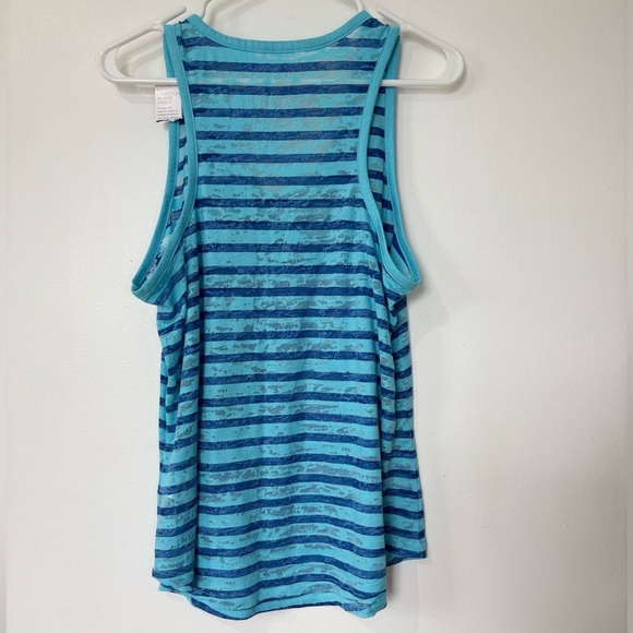 🎉4/30$🎉 Love & Legend Blue Stripe Tank Top - Size M - Picture 5 of 5